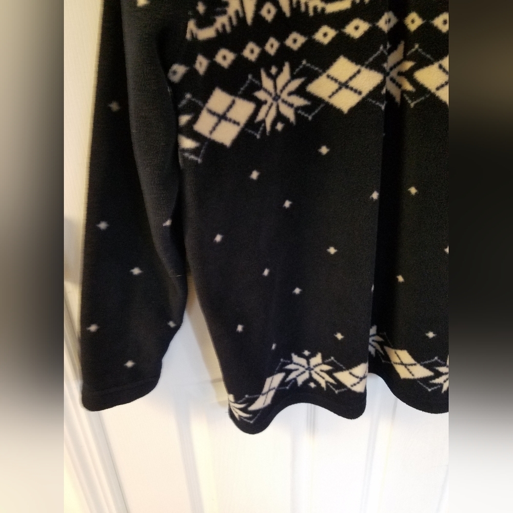 Lauren Ralph Lauren Men's Fleece Fairie Isle Pullover Top Navy Size Medium - Picture 5 of 10
